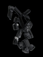 Black Tourmaline tiny natural crystals 3-10mm 11g Rocks and Things Store