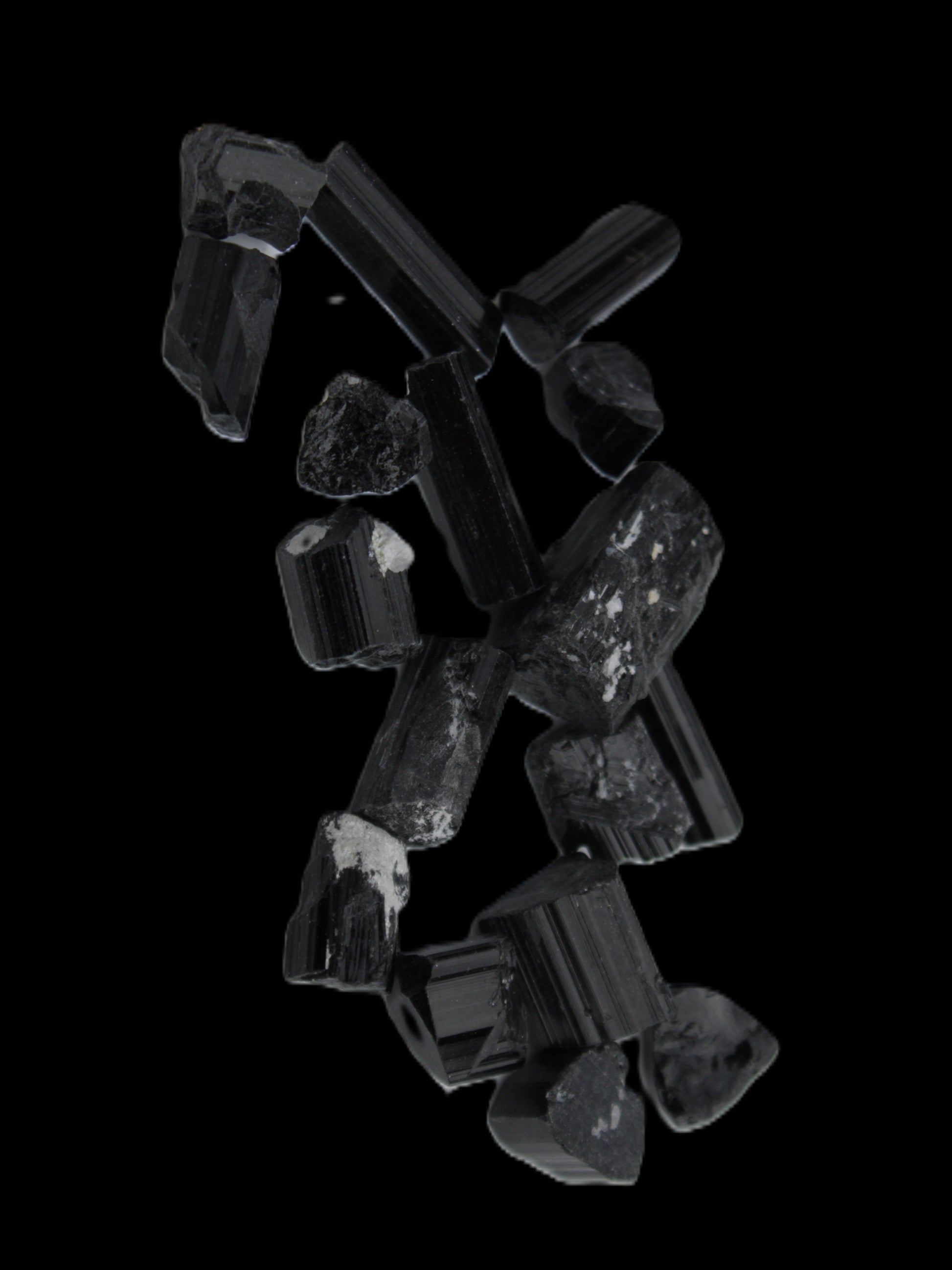 Black Tourmaline tiny natural crystals 3-10mm 11g Rocks and Things Store