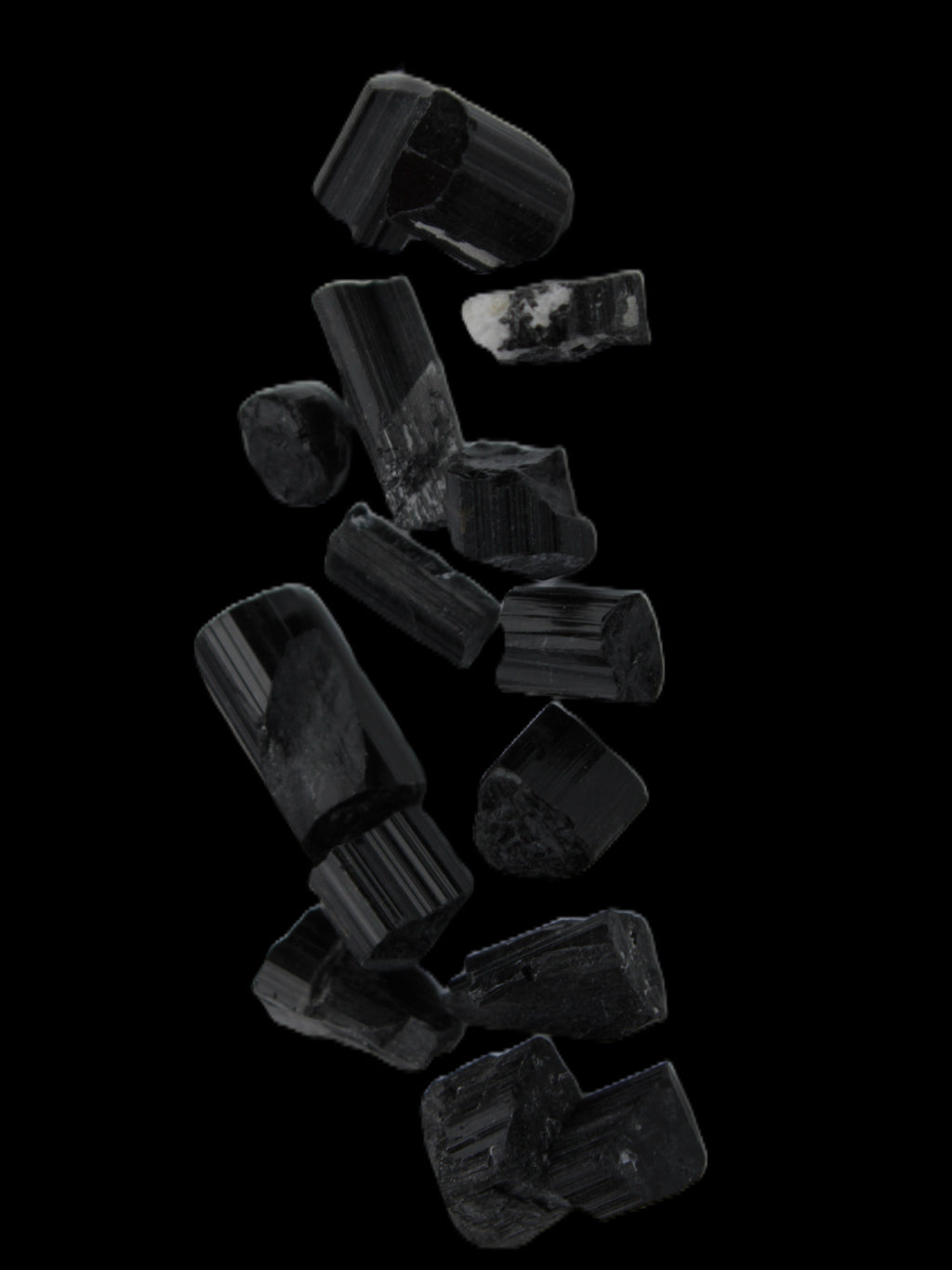 Black Tourmaline tiny natural crystals 3-10mm 11g Rocks and Things Store