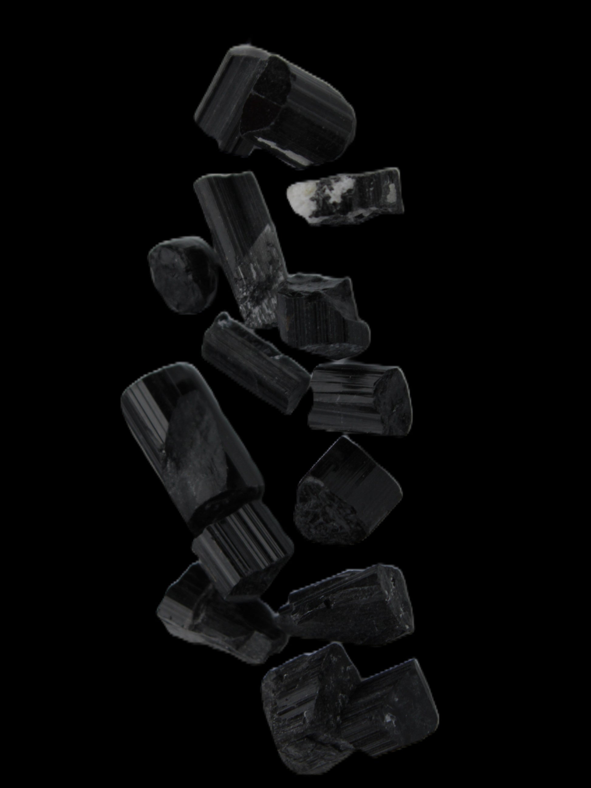 Black Tourmaline tiny natural crystals 3-10mm 11g Rocks and Things Store