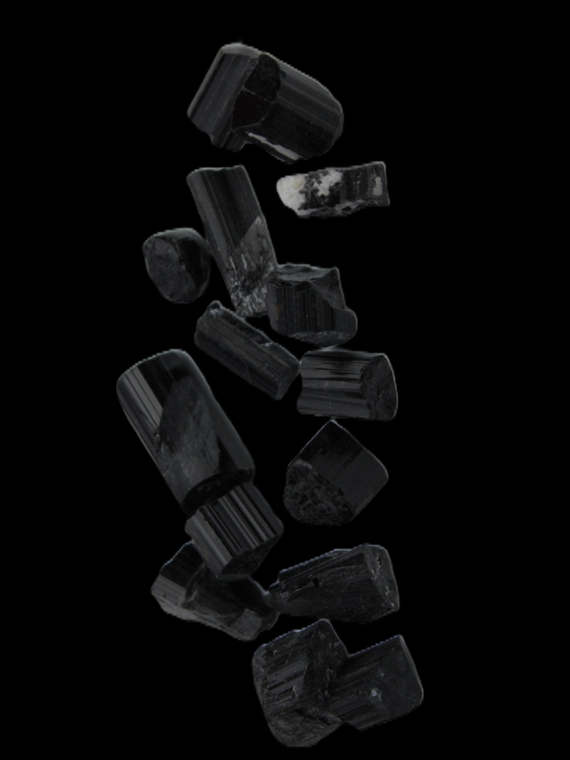 Black Tourmaline tiny natural crystals 3-10mm 11g Rocks and Things Store