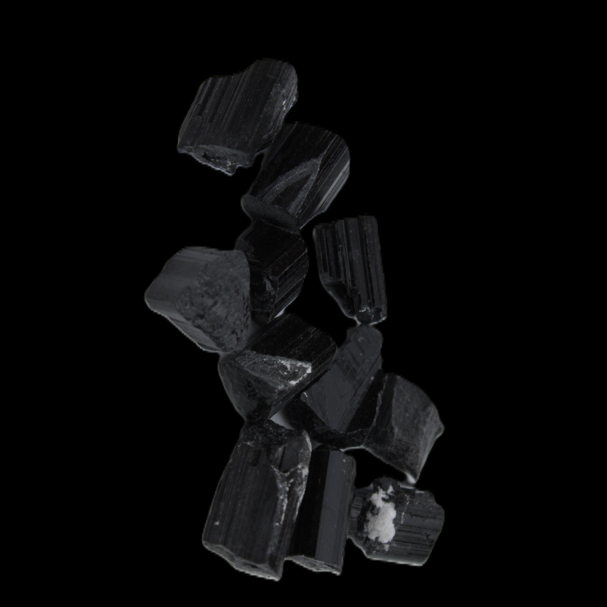 Black Tourmaline tiny natural crystals 3-10mm 11g Rocks and Things Store