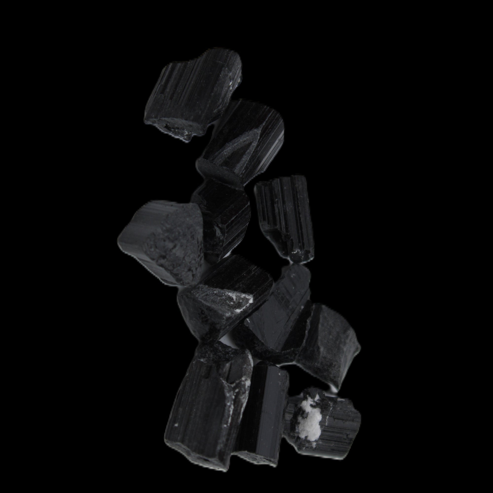 Black Tourmaline tiny natural crystals 3-10mm 11g Rocks and Things Store