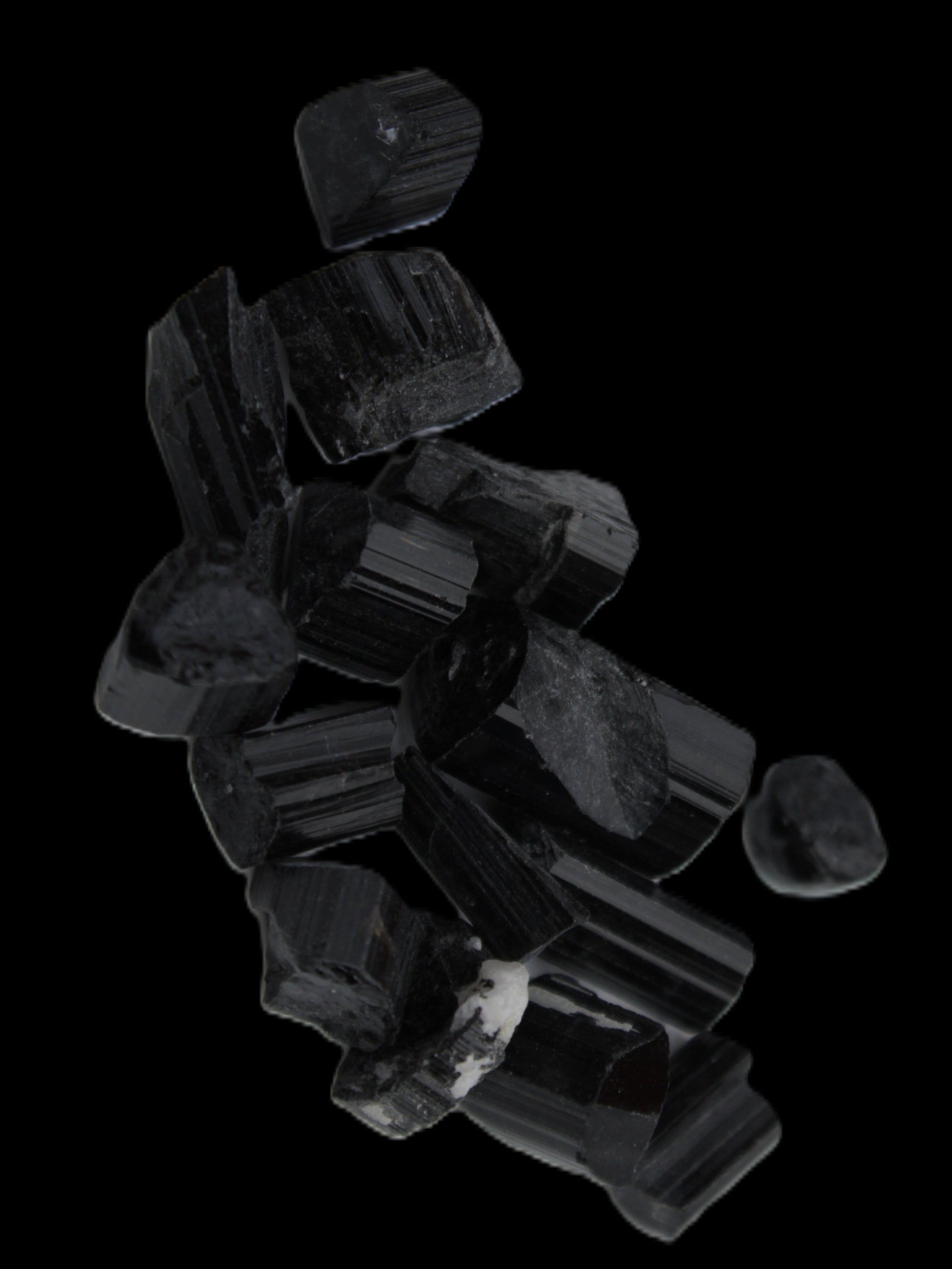 Black Tourmaline tiny natural crystals 3-10mm 11g Rocks and Things Store