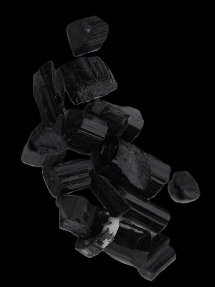 Black Tourmaline tiny natural crystals 3-10mm 11g Rocks and Things Store
