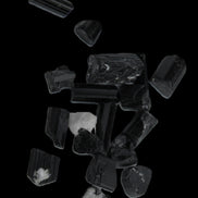 Black Tourmaline tiny natural crystals 3-10mm 11g Rocks and Things Store