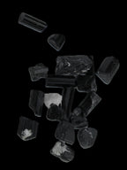 Black Tourmaline tiny natural crystals 3-10mm 11g Rocks and Things Store