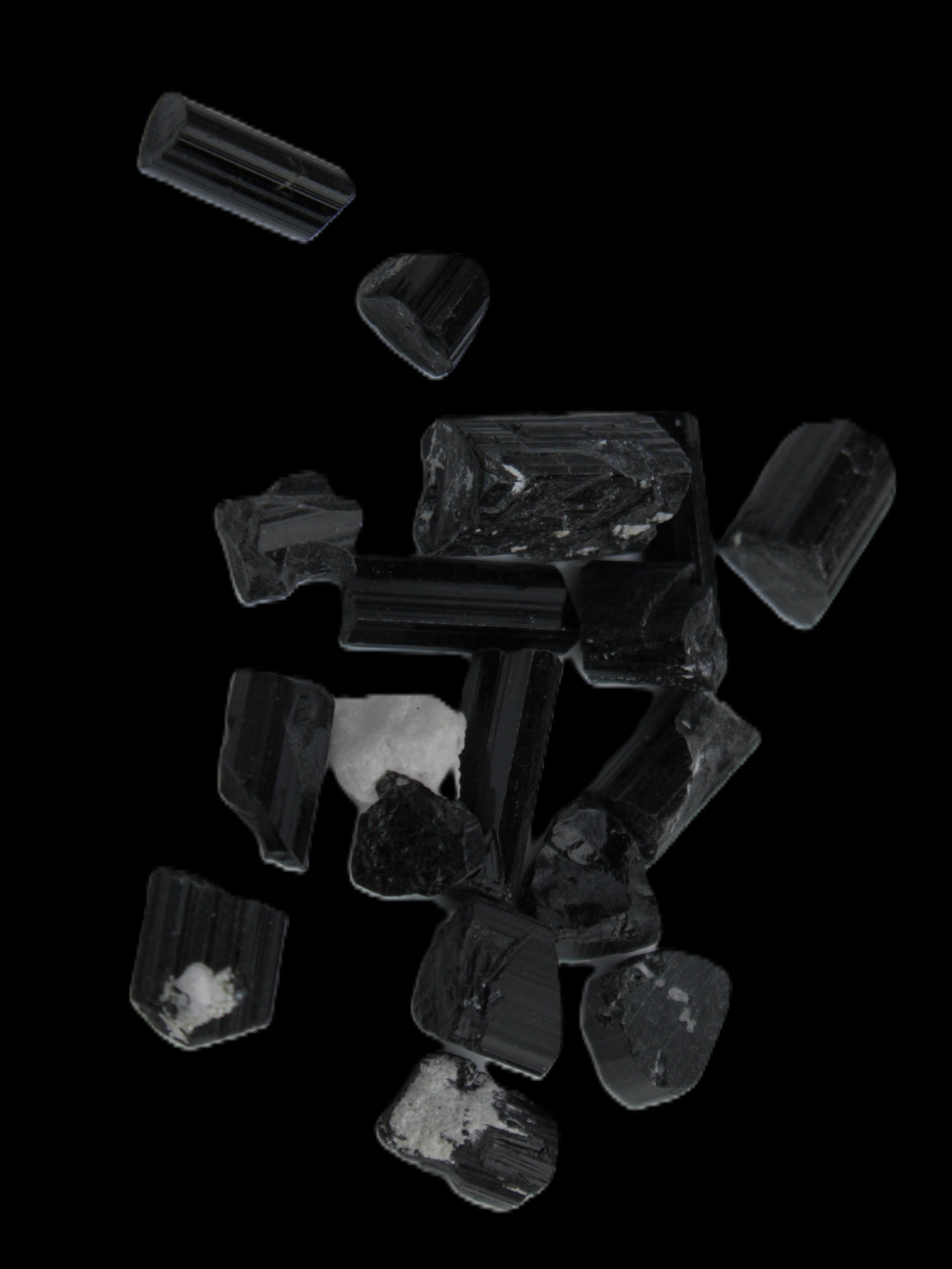 Black Tourmaline tiny natural crystals 3-10mm 11g Rocks and Things Store