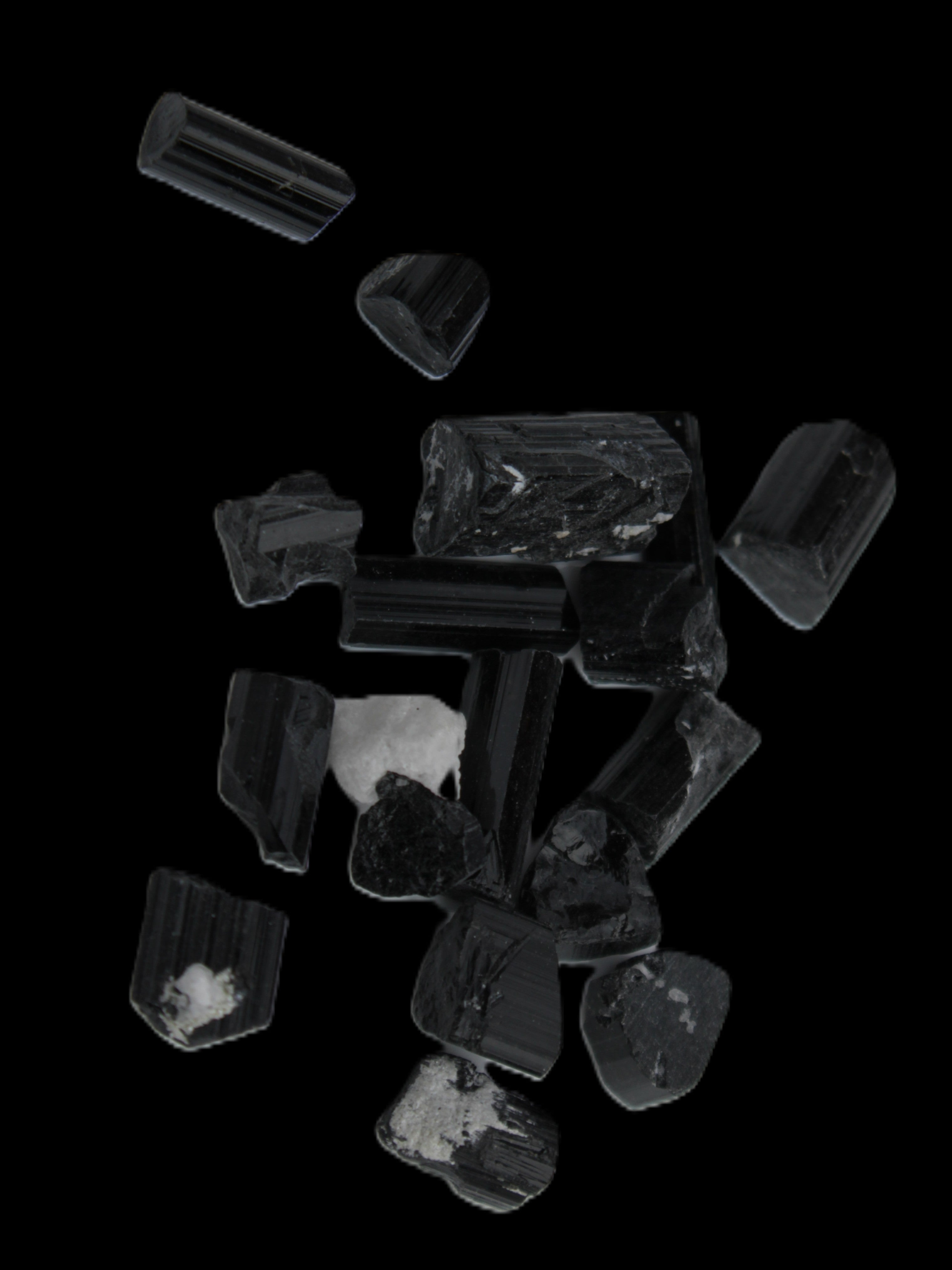Black Tourmaline tiny natural crystals 3-10mm 11g Rocks and Things Store