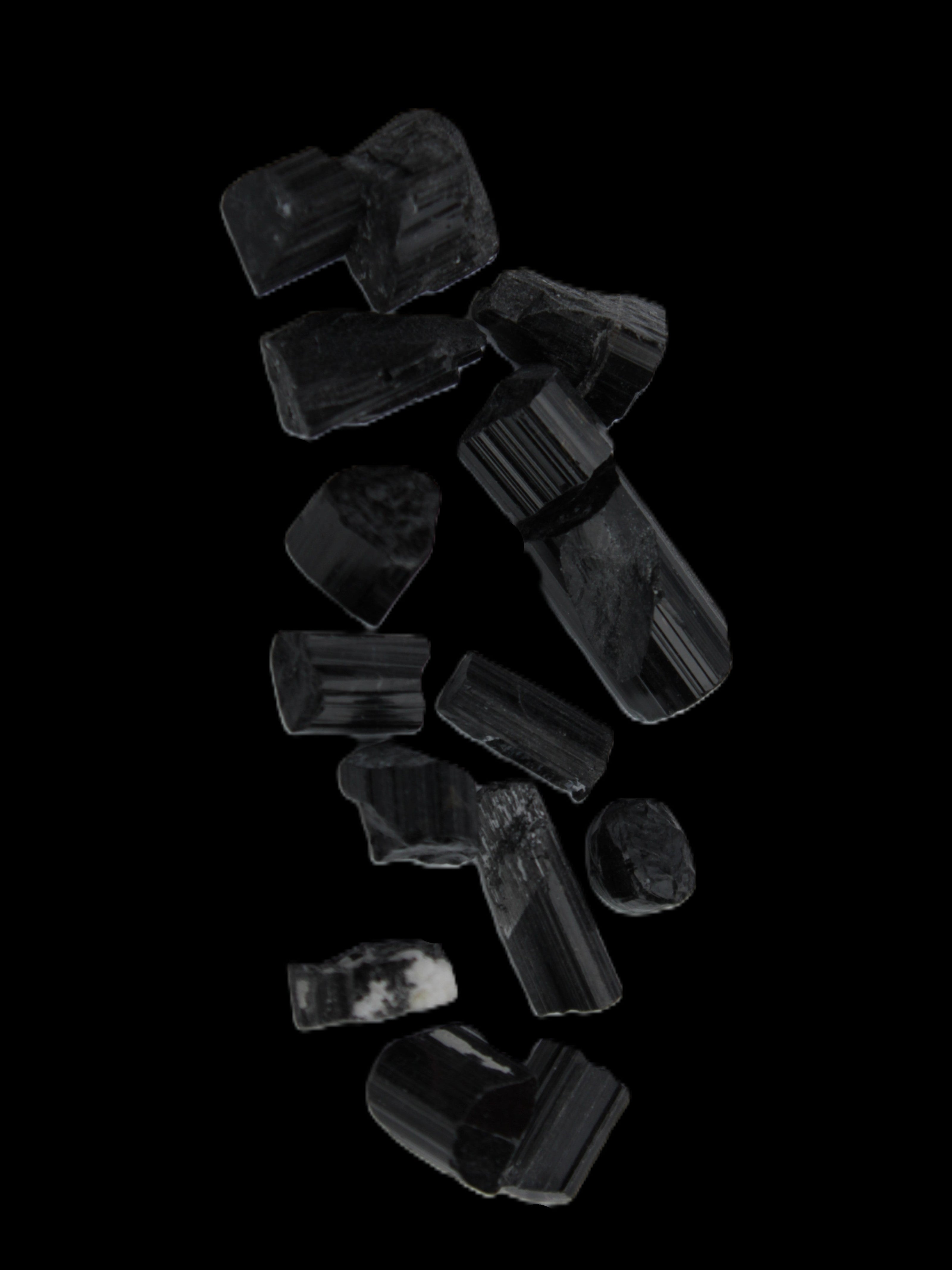 Black Tourmaline tiny natural crystals 3-10mm 11g Rocks and Things Store
