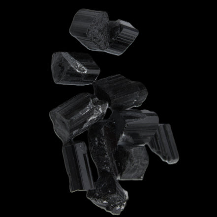Black Tourmaline tiny natural crystals 3-10mm 11g Rocks and Things Store