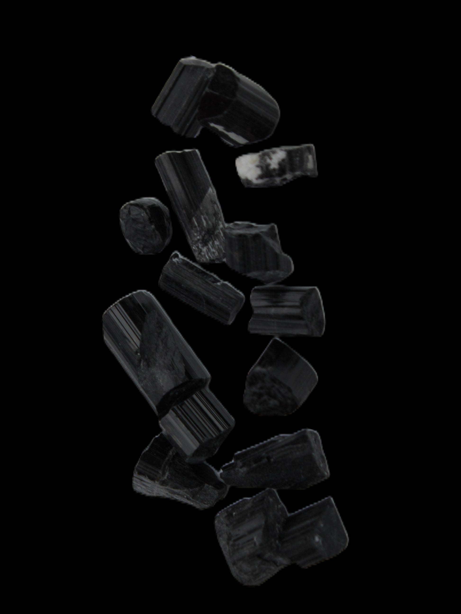 Black Tourmaline tiny natural crystals 3-10mm 11g Rocks and Things Store