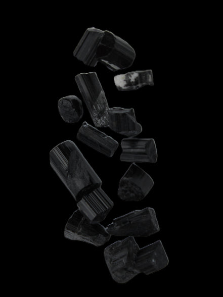 Black Tourmaline tiny natural crystals 3-10mm 11g Rocks and Things Store