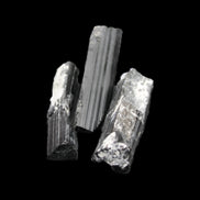 Black Tourmaline 3/4 natural crystals 22-36mm 14-16g in sunlight - Rocks and Things Store