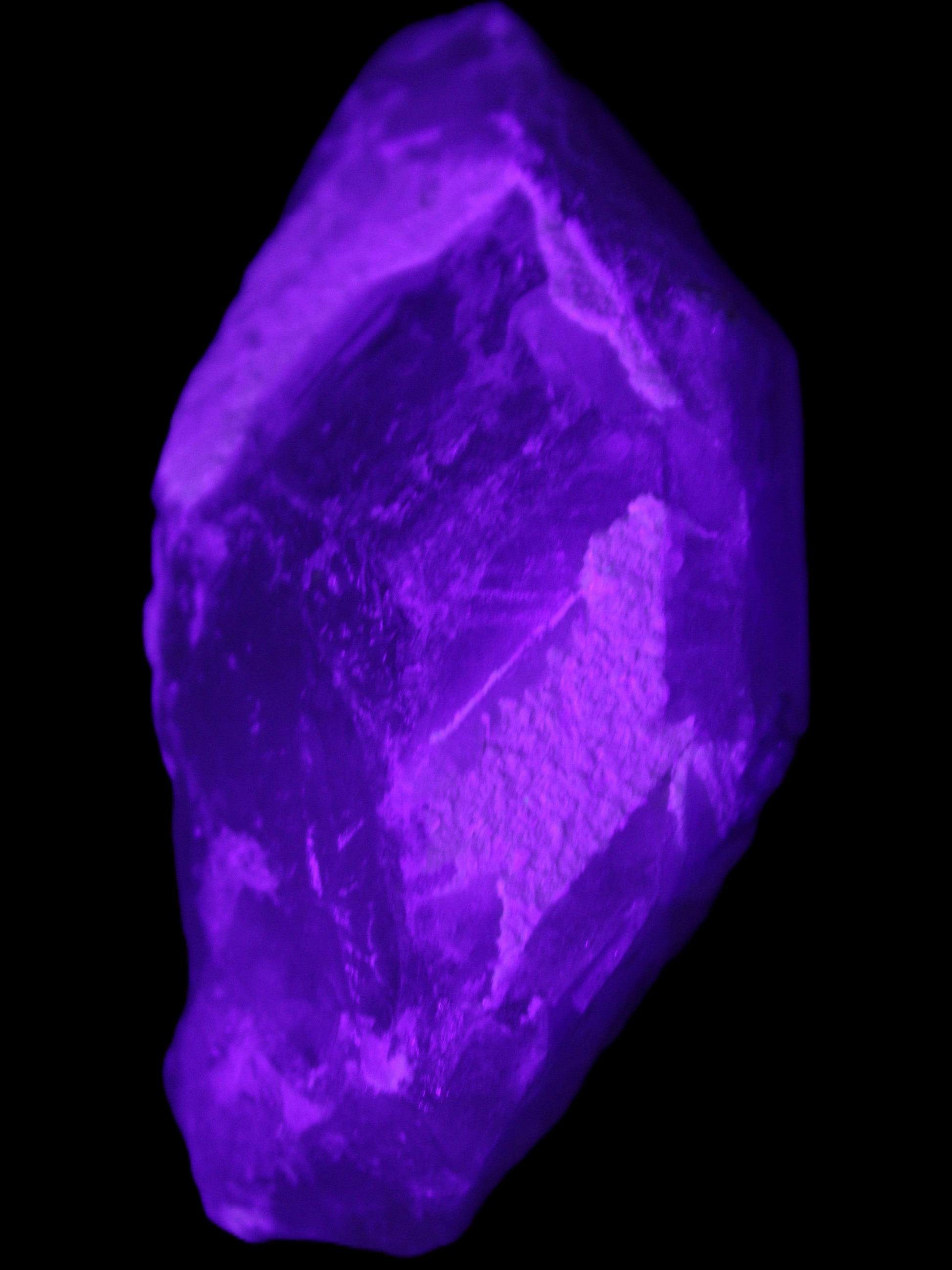 Quartz crystals with Green Tourmaline, Mica from Skardu, Pakistan 188g in UV light - Rocks and Things Store