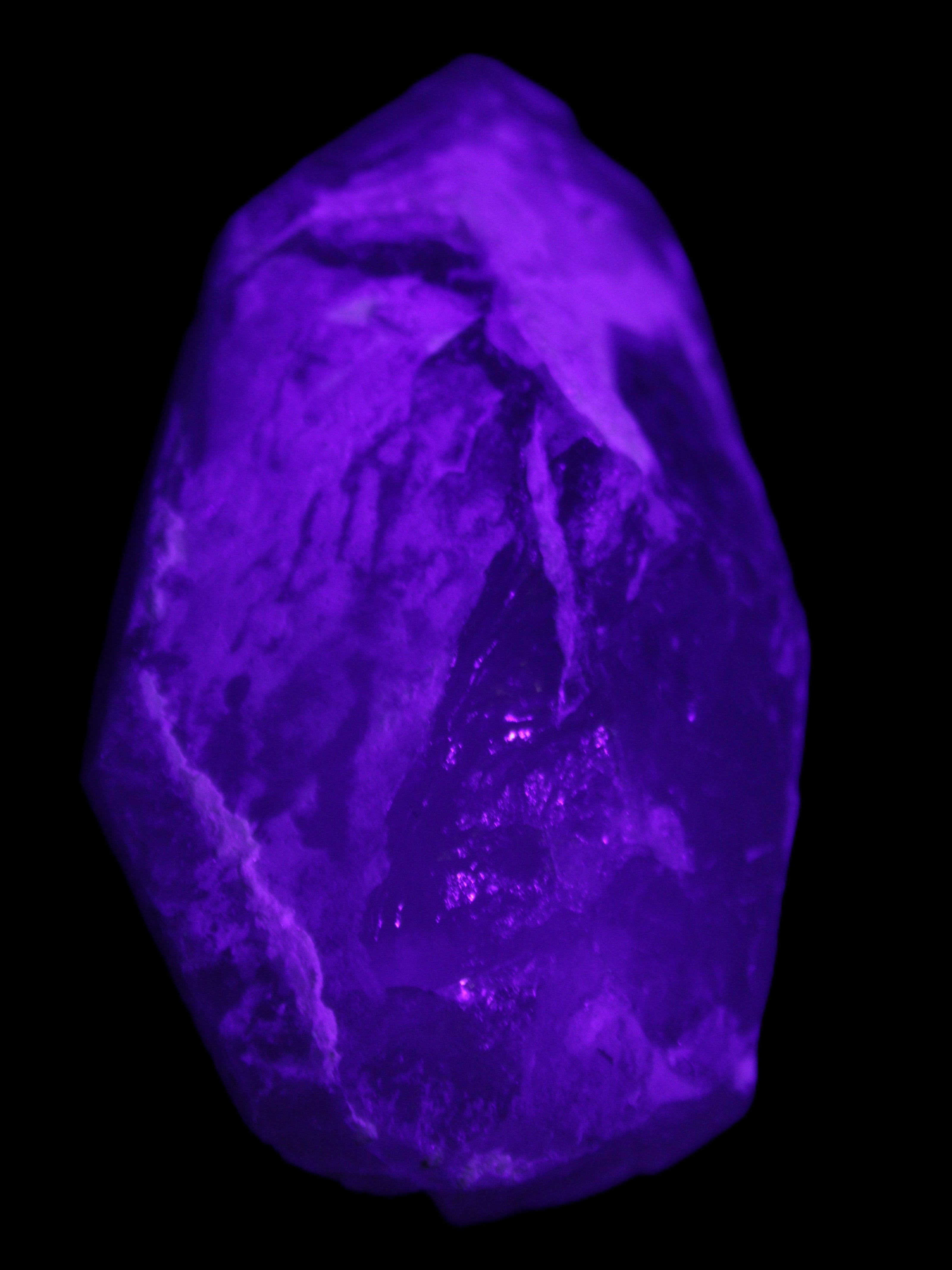 Quartz crystals with Green Tourmaline, Mica from Skardu, Pakistan 188g in UV light - Rocks and Things Store