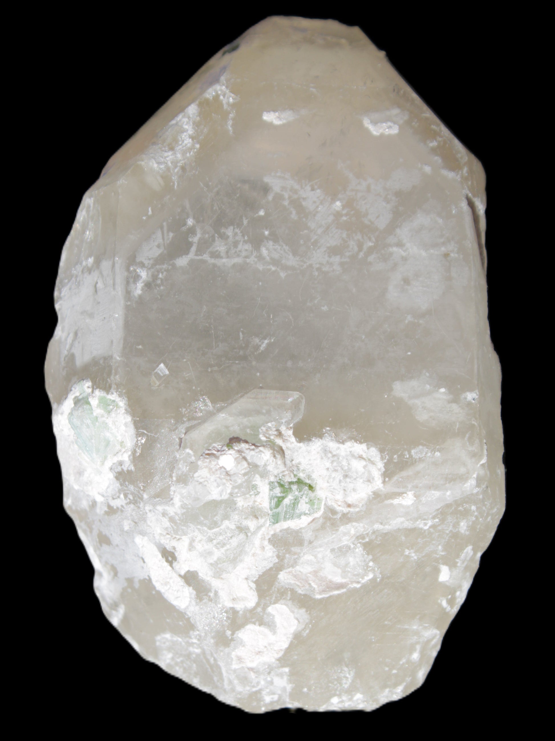 Quartz crystals with  Green Tourmaline, Mica from Skardu, Pakistan 188g in sunshine - Rocks and Things Store
