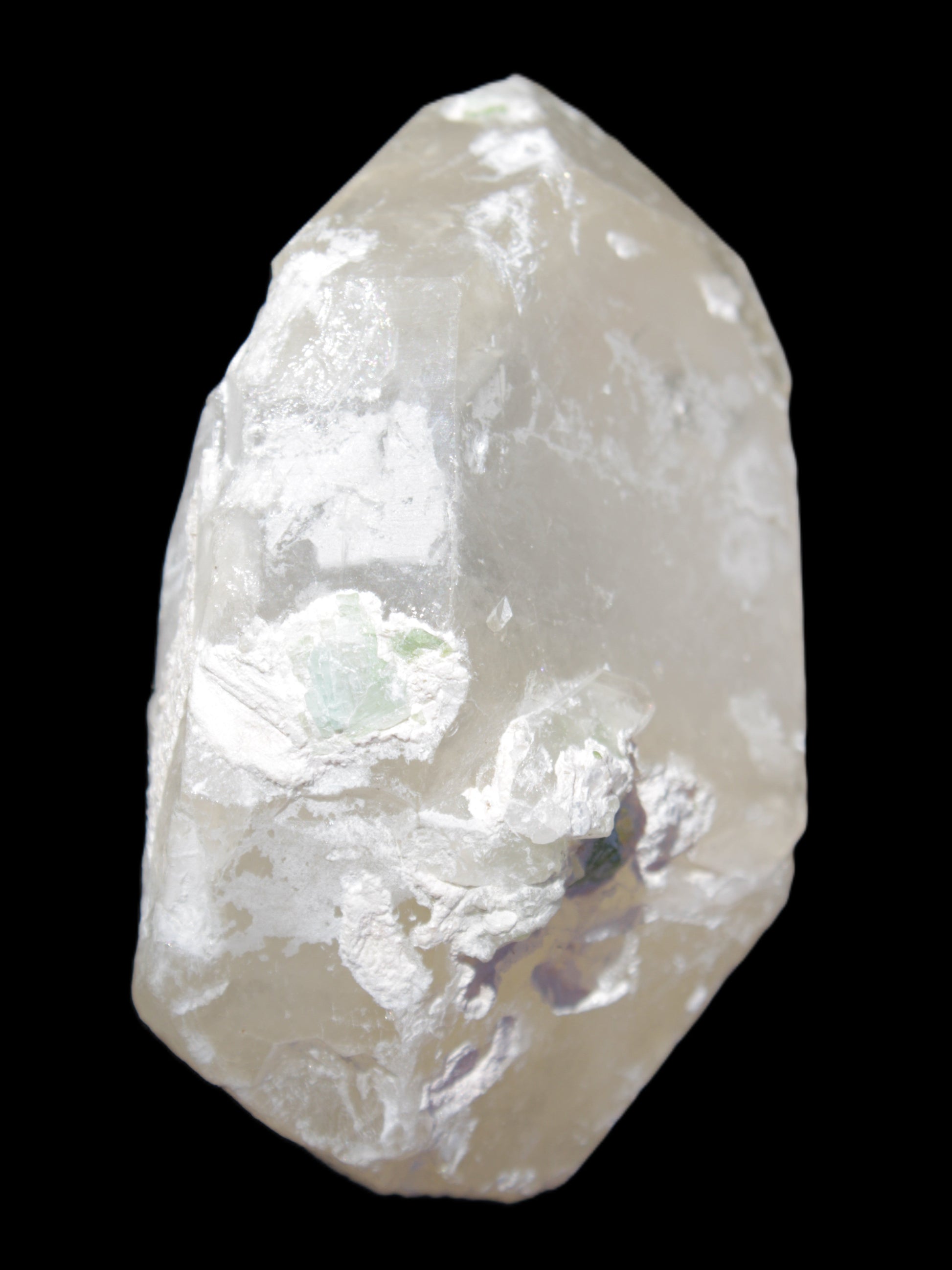 Quartz crystals with Green Tourmaline, Mica from Skardu, Pakistan 188g in sunshine - Rocks and Things Store