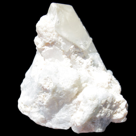 Quartz with Green Tourmaline, Mica, Feldspar matrix  41*31*50mm 61.5g in sunlight - Rocks and Things Store