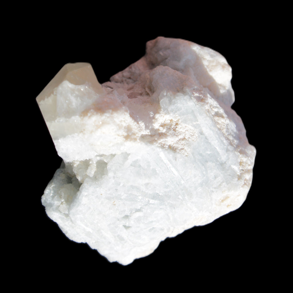 Quartz with Green Tourmaline, Mica, Feldspar matrix  41*31*50mm 61.5g in sunlight - Rocks and Things Store