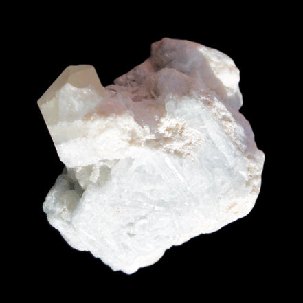 Quartz with Green Tourmaline, Mica, Feldspar matrix  41*31*50mm 61.5g in sunlight - Rocks and Things Store
