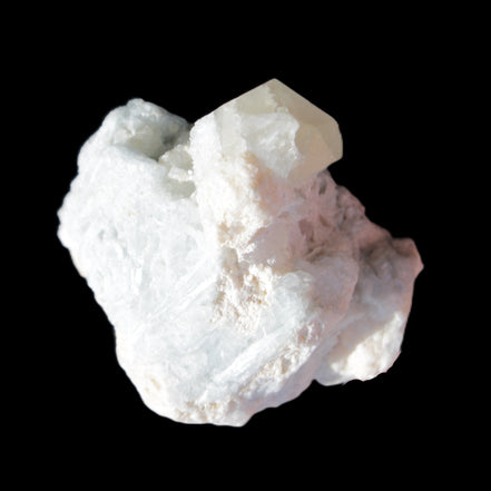 Quartz with Green Tourmaline, Mica, Feldspar matrix  41*31*50mm 61.5g in sunlight - Rocks and Things Store