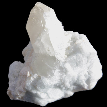 Quartz with Green Tourmaline, Mica, Feldspar matrix  41*31*50mm 61.5g in sunlight - Rocks and Things Store