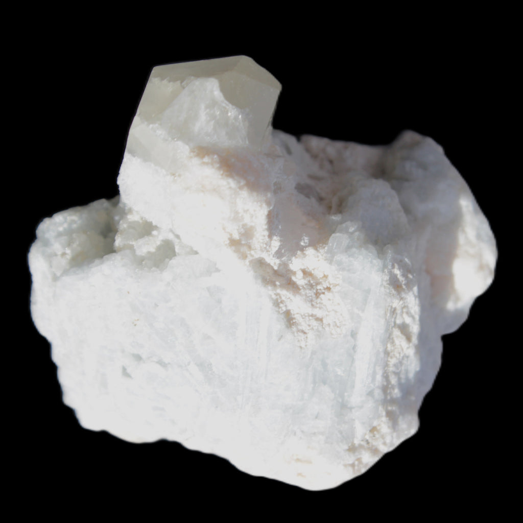 Quartz with Green Tourmaline, Mica, Feldspar matrix  41*31*50mm 61.5g in sunlight - Rocks and Things Store