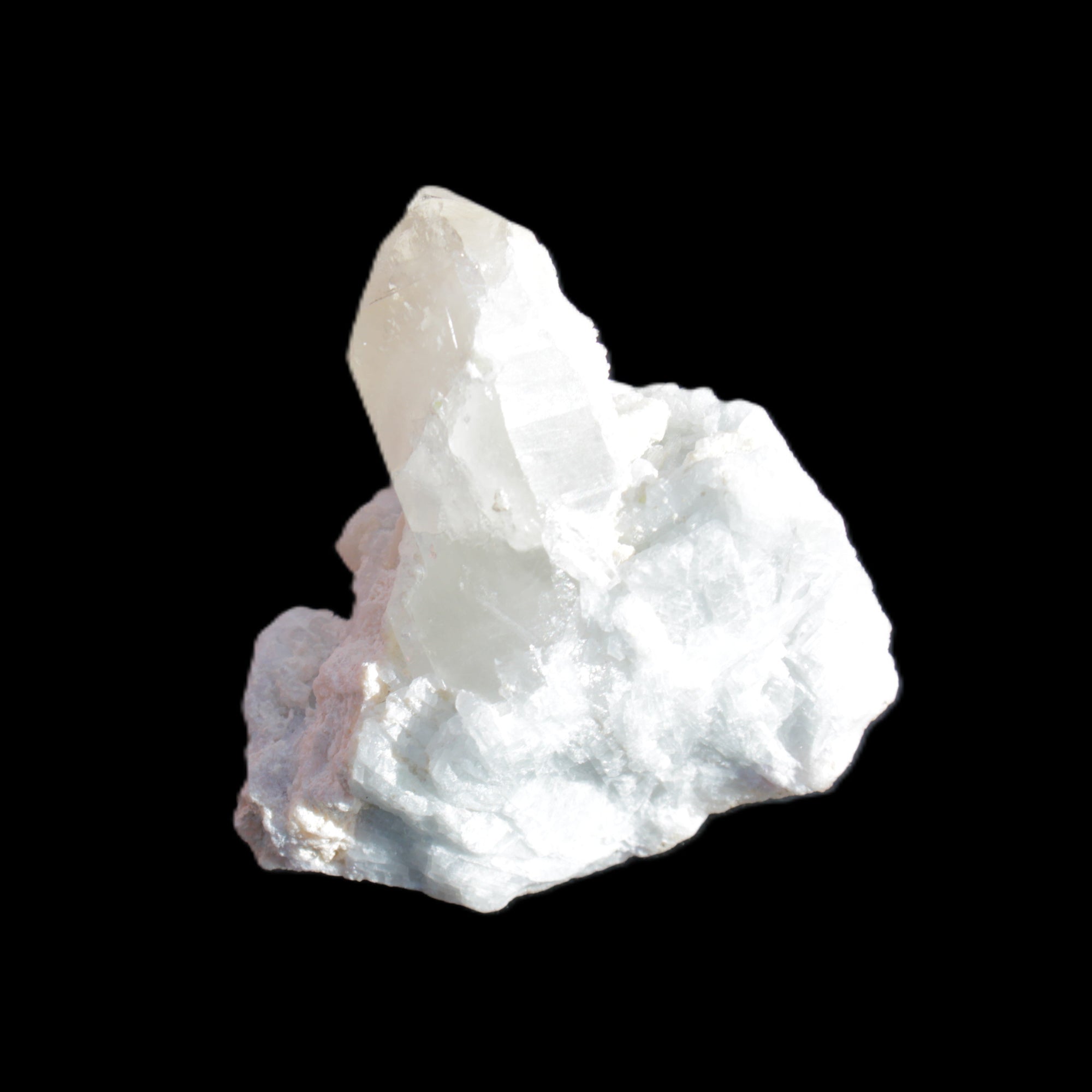Quartz with Green Tourmaline, Mica, Feldspar matrix  41*31*50mm 61.5g in sunlight - Rocks and Things Store