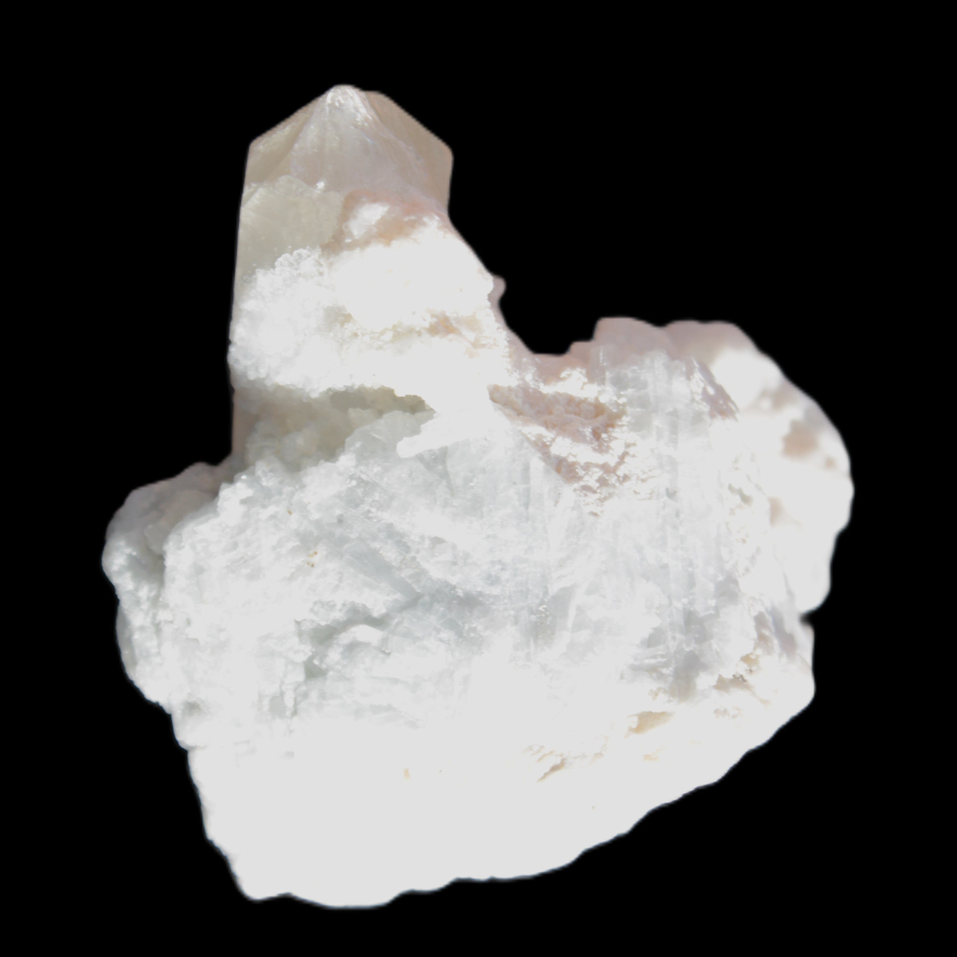 Quartz with Green Tourmaline, Mica, Feldspar matrix  41*31*50mm 61.5g in sunlight - Rocks and Things Store