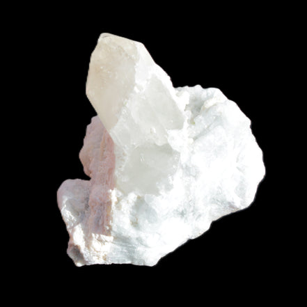 Quartz with Green Tourmaline, Mica, Feldspar matrix  41*31*50mm 61.5g in sunlight - Rocks and Things Store