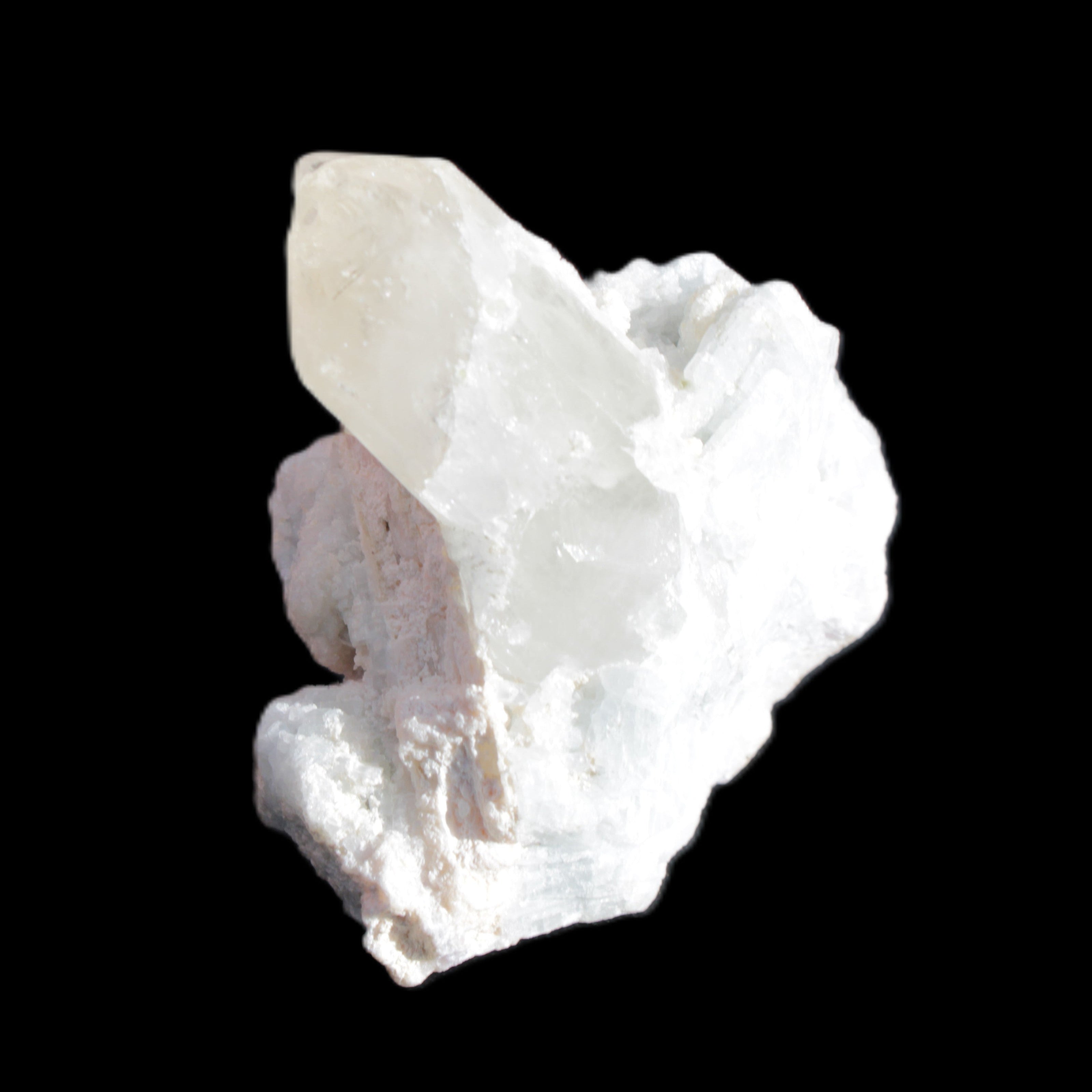 Quartz with Green Tourmaline, Mica, Feldspar matrix  41*31*50mm 61.5g in sunlight - Rocks and Things Store