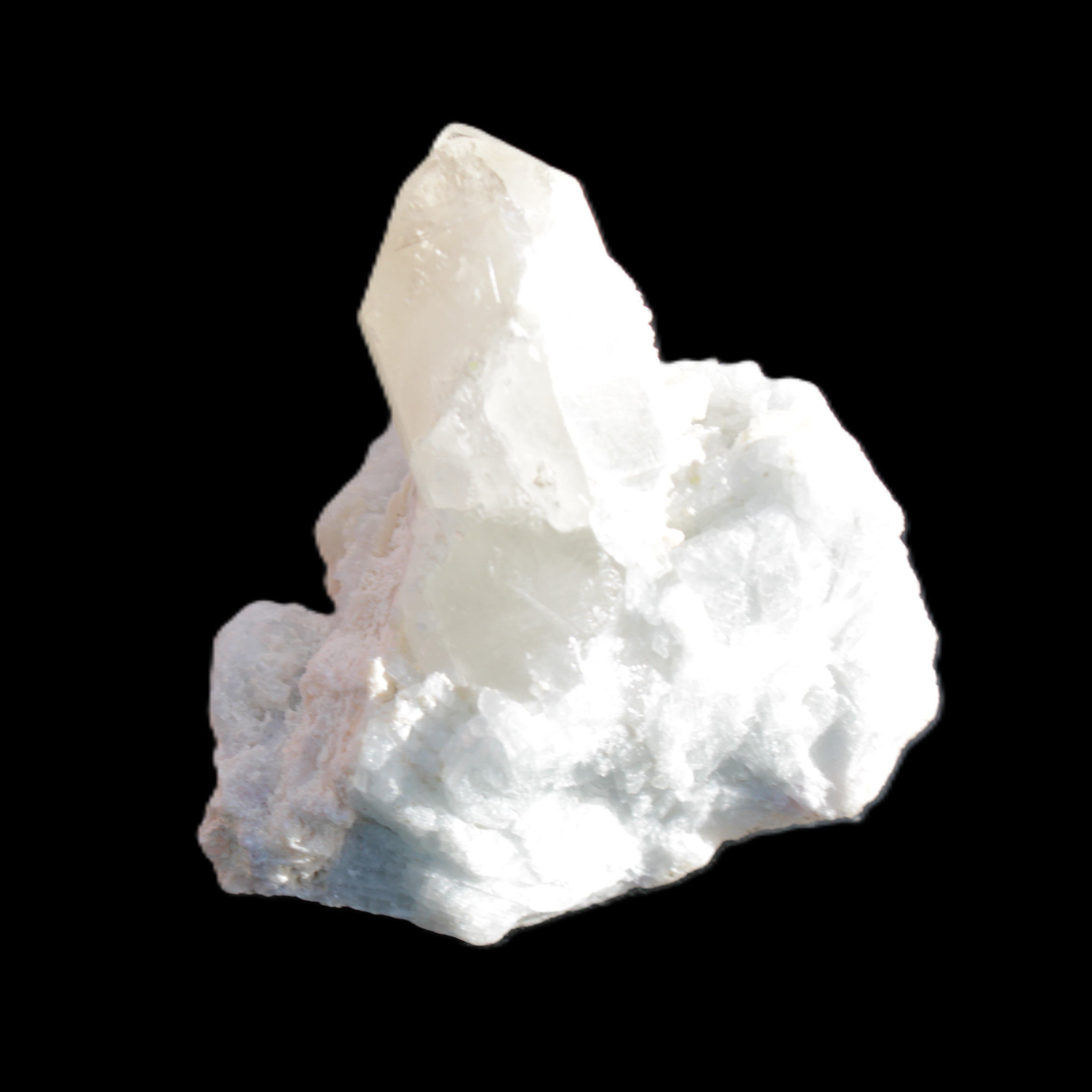 Quartz with Green Tourmaline, Mica, Feldspar matrix  41*31*50mm 61.5g in sunlight - Rocks and Things Store