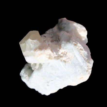 Quartz with Green Tourmaline, Mica, Feldspar matrix  41*31*50mm 61.5g in sunlight - Rocks and Things Store