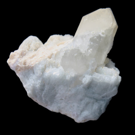 Quartz with Green Tourmaline, Mica, Feldspar matrix  41*31*50mm 61.5g in sunlight - Rocks and Things Store