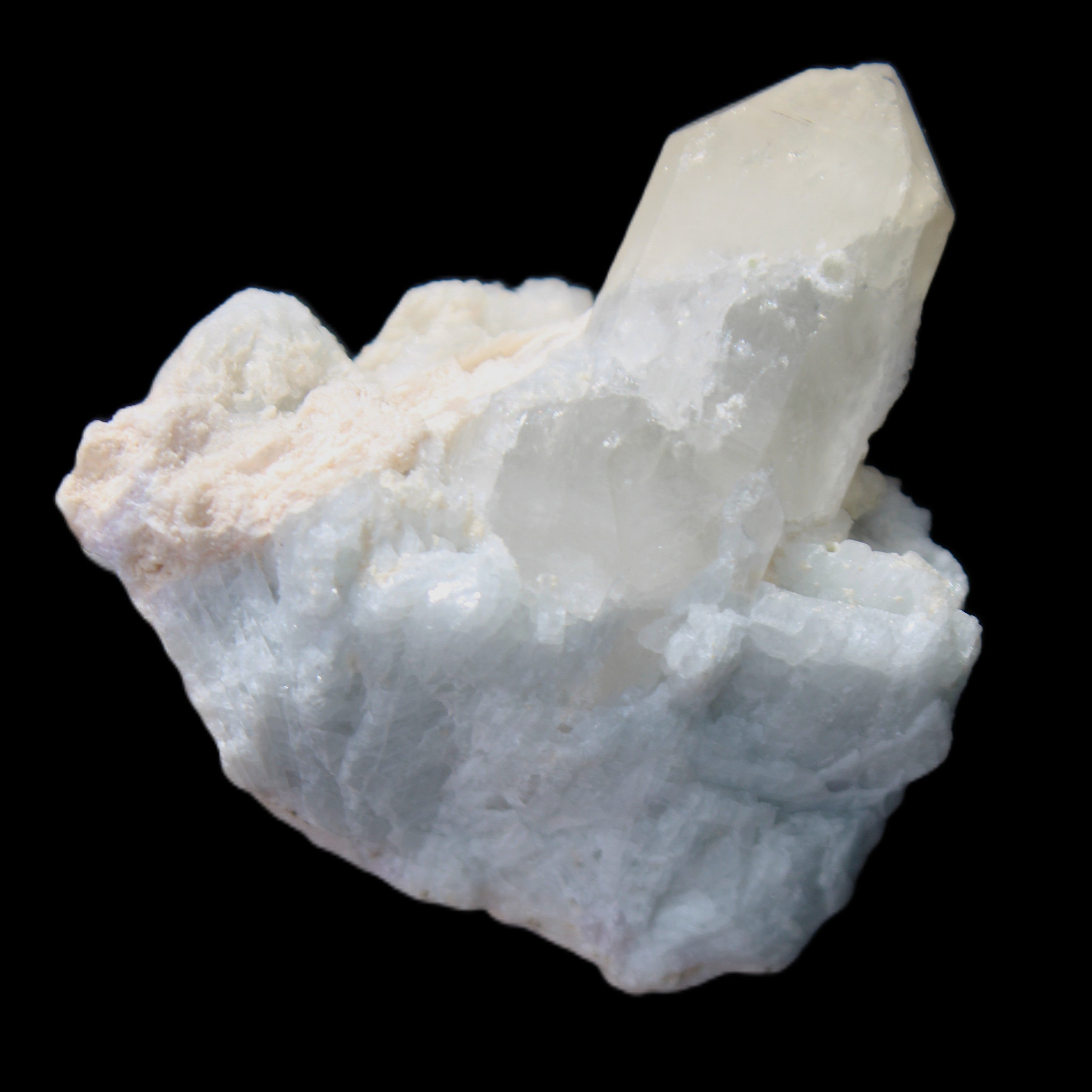 Quartz with Green Tourmaline, Mica, Feldspar matrix  41*31*50mm 61.5g in sunlight - Rocks and Things Store