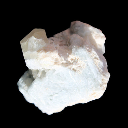 Quartz with Green Tourmaline, Mica, Feldspar matrix  41*31*50mm 61.5g in sunlight - Rocks and Things Store