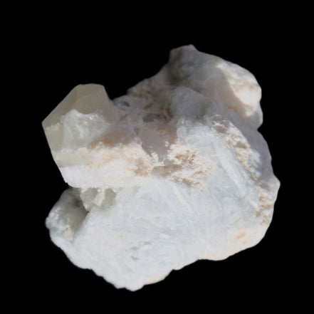 Quartz with Green Tourmaline, Mica, Feldspar matrix  41*31*50mm 61.5g in sunlight - Rocks and Things Store