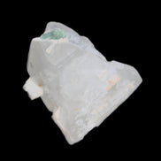 Double-Terminated Quartz with Green Tourmaline and Kunzite matrix  41*31*50mm 33.5ct 6.7g in sunlight - Rocks and Things Store