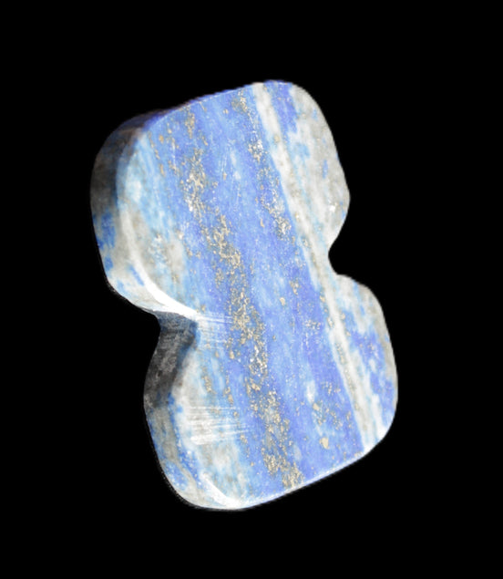 Lapis Lazuli triangular pendant shape 38.28mm 17g in sunlight - Rocks and Things Store