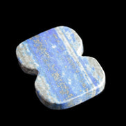 Lapis Lazuli triangular pendant shape 38.28mm 17g in sunlight - Rocks and Things Store