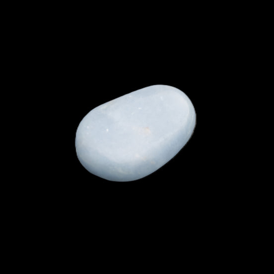 Angelite tumbled stone 17-23mm 6-7g in sunlight - Rocks and Things Store