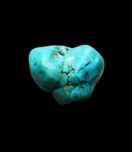 Persian Turquoise 30*21mm 21.6g in sunlight - Rocks and Things Store