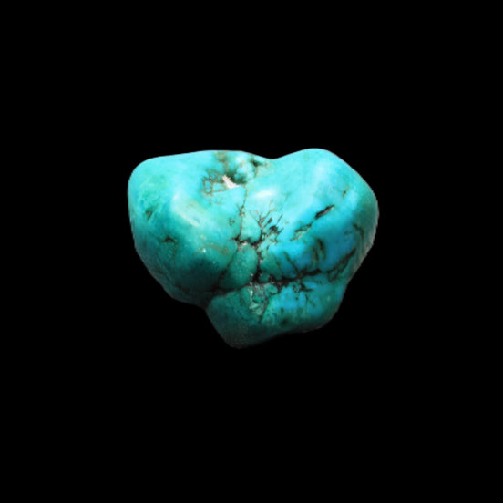 Persian Turquoise 30*21mm 21.6g in sunlight - Rocks and Things Store