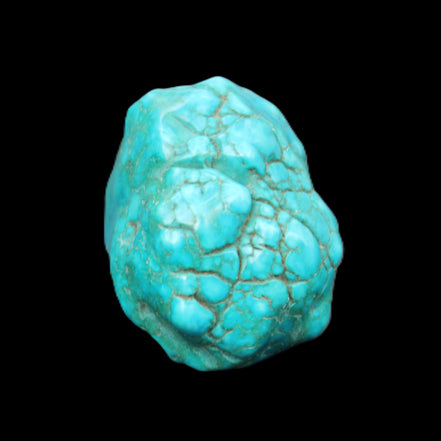 Persian Turquoise 45*35*33mm 73.5g in sunlight - Rocks and Things Store