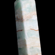 Pistachio Calcite obelisk 130mm 332g in sunlight - Rocks and Things Store