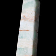 Pistachio Calcite obelisk 130mm 332g in sunlight - Rocks and Things Store