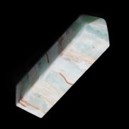 Pistachio Calcite obelisk 130mm 332g in sunlight - Rocks and Things Store
