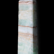 Pistachio Calcite obelisk 140mm 362g in sunlight - Rocks and Things Store
