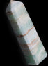 Pistachio Calcite obelisk 140mm 362g in sunlight - Rocks and Things Store